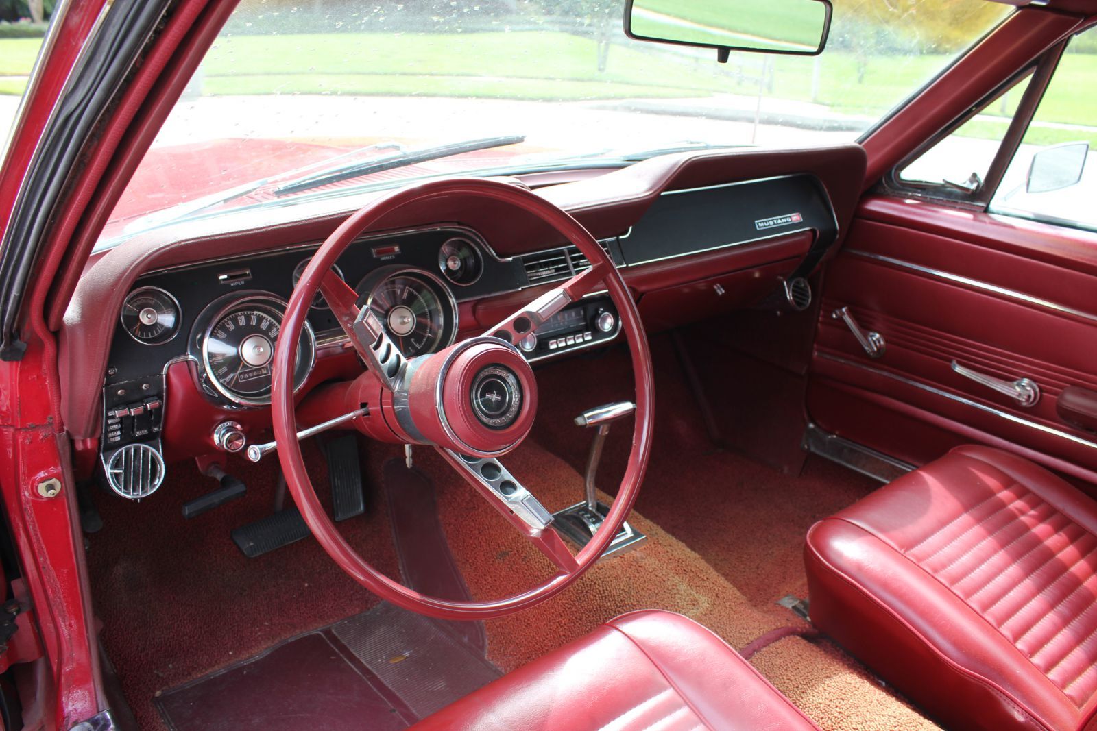 (Sample) The dashboard of a 1967 Ford Mustang