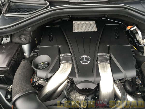 Sample Picture of the engine compartment from a previous Mercedes inspection